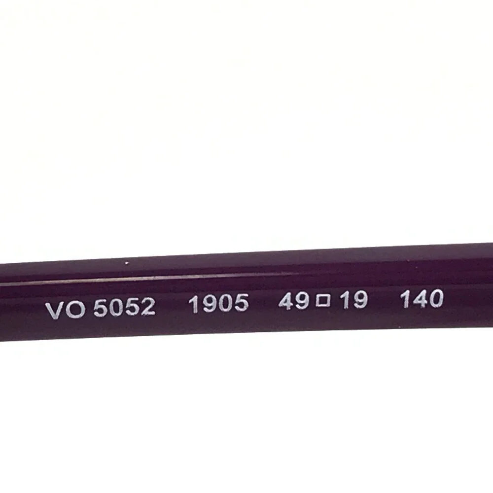 Vogue Eyeglasses Frames VO5052 1905 Dark Grey Purple Round Full Rim 49-19-140
